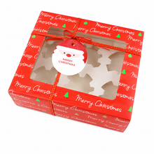 Christmas Red Green Cookie cupcake bakery boxes 12pcs