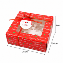 Christmas Red Green Cookie cupcake bakery boxes 12pcs