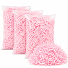 3 Packs Baby Pink Shredded Tissue Paper Hamper Filler 60g – Gift Box Basket Packaging, Shredded Paper for Gifts, Hampers & Party Decorations