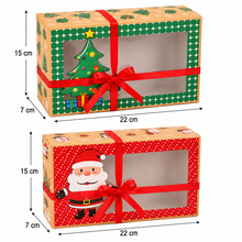 12-Pack Christmas Cookie Gift Boxes – Bakery Boxes with Ribbon, Treat Boxes for Cookies, Cakes, Candy & Holiday Gifts