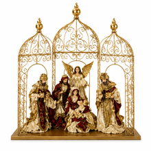 PRE ORDER  12" Nativity Set in 24" Gazebo – Large Religious Christmas Scene Decoration, Holy Family Holiday Display for Home & Church PRE ORDER