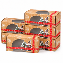12PCS Christmas Elf Design Bakery Gift Boxes – Cookie, Candy & Treat Storage Packaging