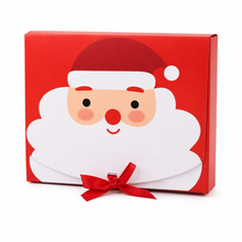 20-Pack Christmas Cookie & Bakery Gift Boxes – Red Santa Treat Boxes with Ribbon for Cakes, Biscuits & Holiday Gifts, 24 × 19 × 7 cm