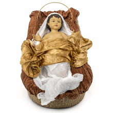 100cm Large Baby Jesus Nativity Manger – Religious Christmas Crib Decoration for Home, Church and Holiday Displays