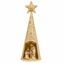 Christmas Handmade Nativity Set 29cm in Gazebo Shrine – Holy Family Figurines with 88cm Standing Catholic Statue, Religious Christian Home Decor & Holiday Display