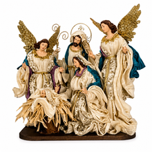 PRE ORDER 12.5" Holy Family Nativity Set with 13.5" Angels – Elegant Christmas Religious Decoration, Complete Nativity Scene Display, Holiday Home & Church Décor PRE ORDER