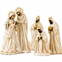 PRE ORDER 92cm (36") Holy Family Nativity Set – Large Christmas Religious Decoration, Stable Scene, Elegant Holiday Home & Church Display