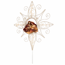 🎄 40cm Holy Family Christmas Tree Topper – Religious Nativity Ornament, Christian Christmas Tree Decoration & Holiday Home Decor ✨