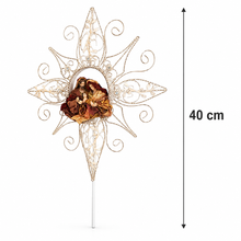🎄 40cm Holy Family Christmas Tree Topper – Religious Nativity Ornament, Christian Christmas Tree Decoration & Holiday Home Decor ✨