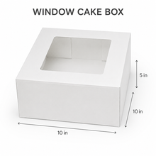 5 Sets Cake Boxes, 25.4X25.4X12.7 cm Tall White Square Bakery Boxes, Cake Storage Container 25.4 cm White Bakery Boxes Disposable Carrier Container Halloween Christmas Holiday, Valentine'S Day, Mother'S Day, Birthday, Wedding, Party