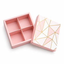 6PCS Donut Fudge Gift Boxes with 4 Hole Insert – Premium Bakery Treat Packaging for Gifts