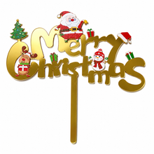 Merry Chrismas Cake Topper ( Santa & Chrismas Tree design)1.6MM thickness 8-12CM width