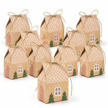 Gift for Her/Him 24 pcs Christmas Candy Box, Mini Biscuit Box Kraft Paper Gift Bag, Party Gift Decoration, Christmas Tree Decoration, Wedding Candy Gift Box, Winter Christmas and New Year Gift Random Style, Halloween