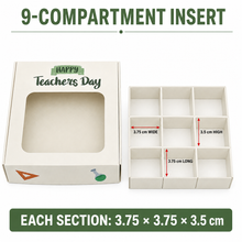 12PCS Teacher Thank You 16-Grid Gift Boxes | Premium Treat Boxes for Teacher Appreciation Gifts