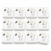 6PCS Christmas Reindeer Style Bakery Boxes – Festive Holiday Gift Set for Dessert Packaging