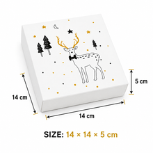 6PCS Christmas Reindeer Style Bakery Boxes – Festive Holiday Gift Set for Dessert Packaging