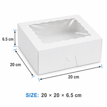 PRE ORDER 5PCS Large White Grazing Boxes with Clear Lids 20 x 20 x 6.5 cm – Charcuterie, Bakery & Food Gift Packaging
