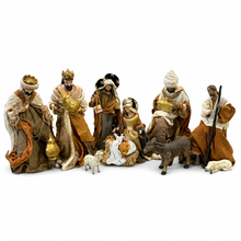 18.75" (51cm) Christmas Nativity Scene Set with Manger, Shepherd & Animals – Premium Traditional Christmas Display for Home, Church & Holiday Décor