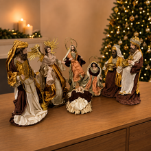 Christmas Religious Handmade Nativity Set with Manger - 35-50cm