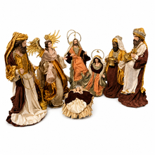 Christmas Religious Handmade Nativity Set with Manger - 35-50cm