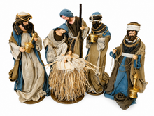 ⭐ 20.25" Christmas Religious Handmade Nativity Set with 3 Wise Men & Holy Family – 53cm Christian Christmas Manger Scene Decoration ⭐