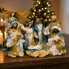 Christmas Religious Handmade Nativity Set Scene with Manger - 30-45 cm