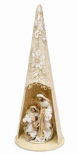 Christmas Religious Handmade Nativity Set with 29cm Holy Family Figurines, 88cm Gazebo, 40cm Wise Men, and 40cm Angel