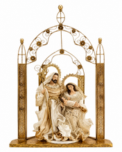🎄 Christmas Handmade Nativity Set – 36cm Holy Family with 65cm Gazebo, Religious Christian Christmas Scene, Home Decor & Holiday Display Gift ✨