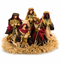 Handmade Christmas Nativity Set 25cm – Holy Family Manger Scene Figurines, Religious Christian Home Decor & Holiday Display