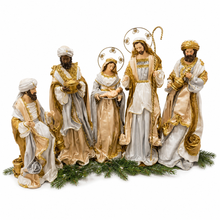 24.5” Large Christmas Religious Handmade Nativity Set with Holy Family and Three Wise Men (Approx. 65 cm)