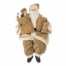 17.75” Sitting on shelf Santa Claus approx 50 cm-Standing Santa Claus Christmas Ornament – Festive Holiday Decoration Figure for Home Décor