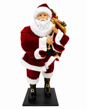 49cm Standing Santa Claus Christmas Ornament – Luxury Holiday Decoration Figure for Home Décor