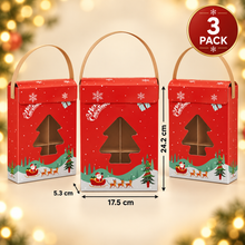 3PCS Christmas Gift Boxes – Festive Holiday Treat Gift Packaging