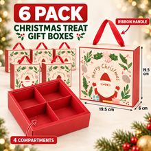 6PCS Christmas Gift Boxes – Festive Christmas Boxes for Holiday Treat Packaging