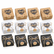 Brown White Black Cookie Gift bakery cookie box 12 pcs