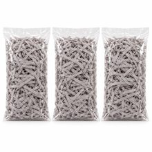 Grey Shredded tissue crepe paper hamper filler 60 grams (3 pack x 20grams) Gift Wrapping Shredded Paper, Suitable for Wedding, Valentine'S Day, Father'S Day, Mother'S Day, Christmas, Party Decoration