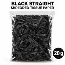 3 Pack Red 30 grams , Black 30 gram  Shredded Tissue Paper 90g – Gift Box, Christmas Hamper and Basket Filler