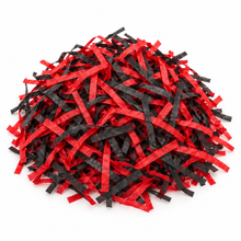 3 Pack Red 30 grams , Black 30 gram  Shredded Tissue Paper 90g – Gift Box, Christmas Hamper and Basket Filler