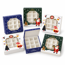 6PCS Mixed Design Christmas Gift Boxes | Festive  Treat Packaging Boxes