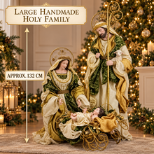 Artisian Premium Christmas Religious Handmade Nativity Set with Large Holy Family Figurines and Manger - 132cm Approx. (“Freight quote required)“ PRE ORDER 2027