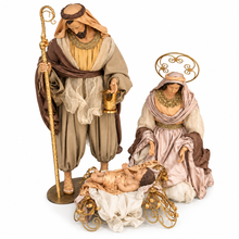 Very Large 52" (131cm) Handmade Holy Family Nativity Set with Manger – Pre-Order 2026 | Freight Quote Required After Purchase