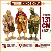 PRE-ORDER CHRISTMAS 2027 – Very Large 112cm Handmade Nativity Scene with Three Wise Men, Baby Jesus & Manger | Cartage Quote After Purchase