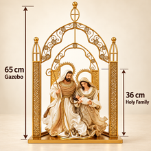 🎄 Christmas Handmade Nativity Set – 36cm Holy Family with 65cm Gazebo, Religious Christian Christmas Scene, Home Decor & Holiday Display Gift ✨