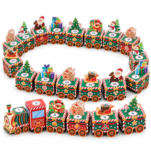 24 Days of Christmas countdown gift packaging boxes Train Design Christmas advent calendar candy boxes 24days