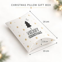 24 Pack Christmas Pillow Gift Boxes, 3 Festive Designs – Candy, Treat and Small Gift Boxes for Holiday Party Favours