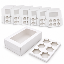 6 Hole CupCake Boxes for Safe and Stylish Bakery Packaging 6pcs