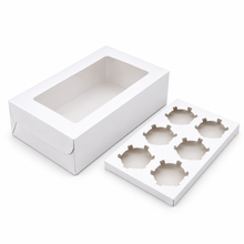 6 Hole CupCake Boxes for Safe and Stylish Bakery Packaging 6pcs