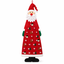 Large felt Red Santa Advent calendar large 114 cm