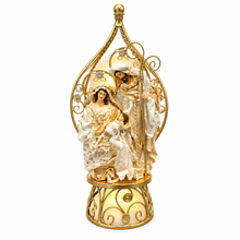 ⭐ 27cm Christmas Religious Handmade Nativity Set – Holy Family in 45cm Gazebo Shrine, Christian Christmas Manger Scene Decoration ⭐