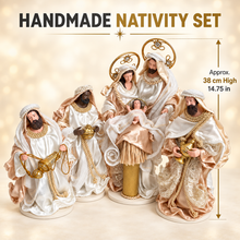 14.75" Christmas Religious Handmade Nativity set with 3 Wise Men (38CM)